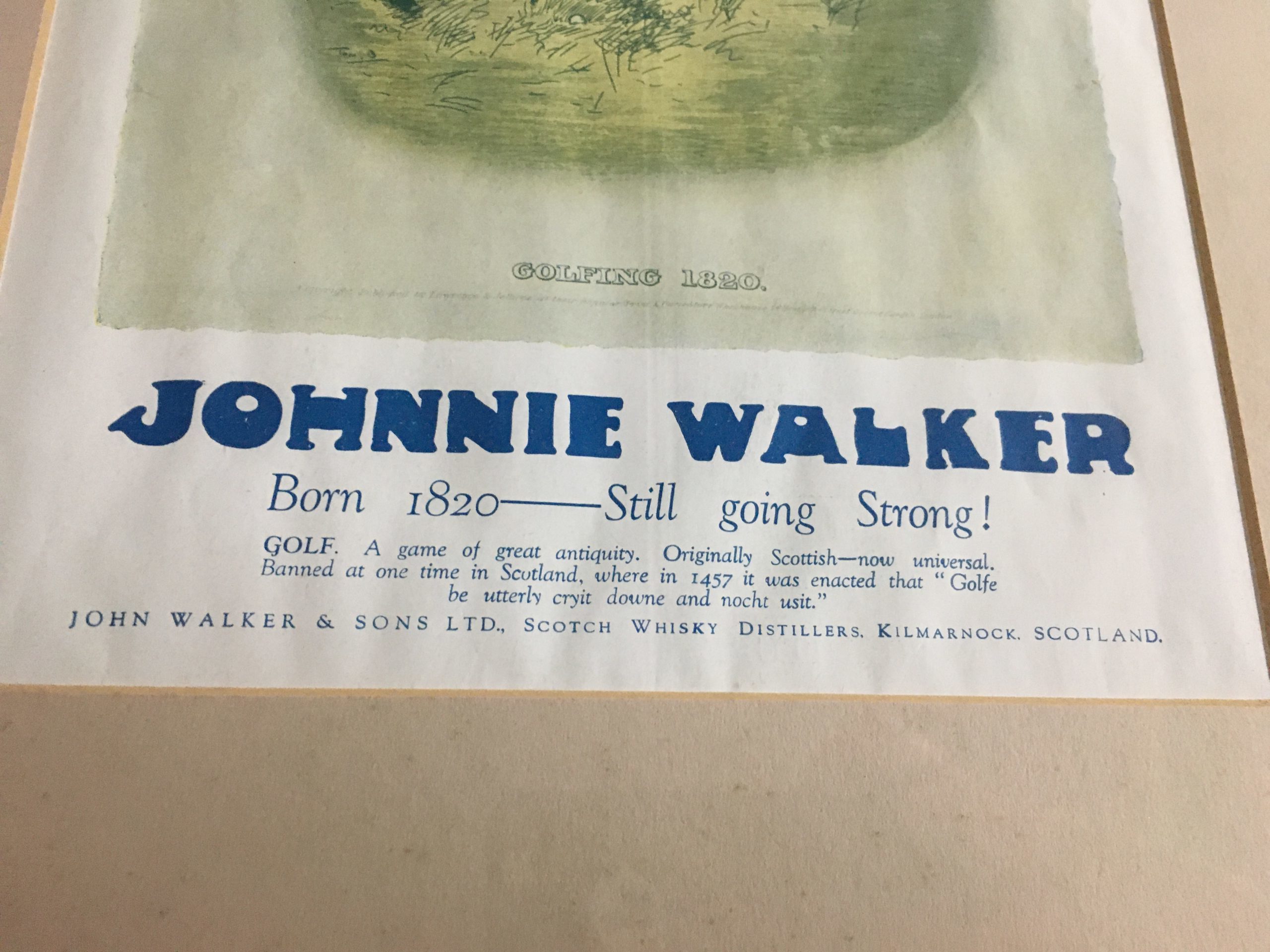 Country Life Johnnie Walker Scotch Whisky Advertisement