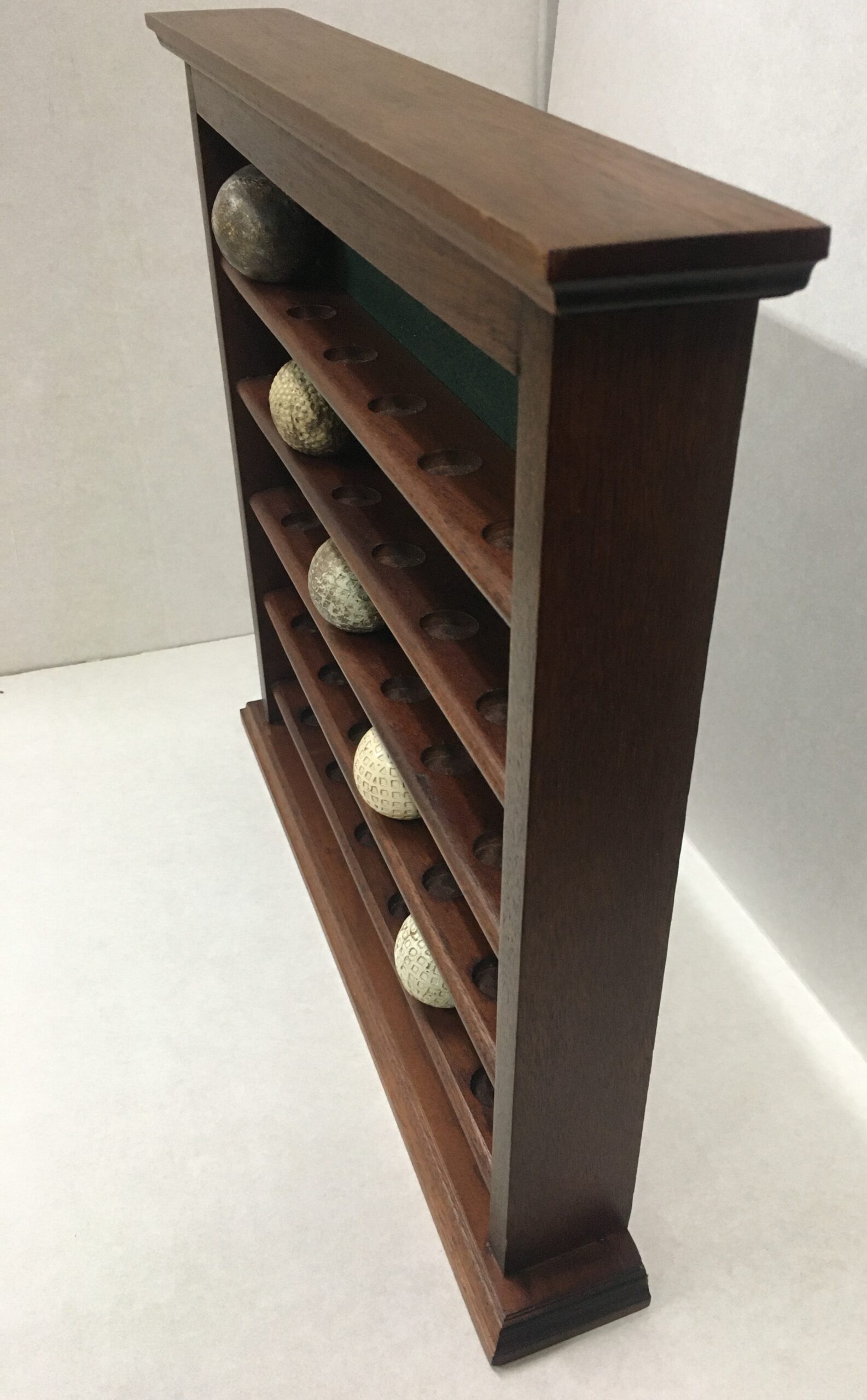 Mahogany 30 Golf Ball Display Rack