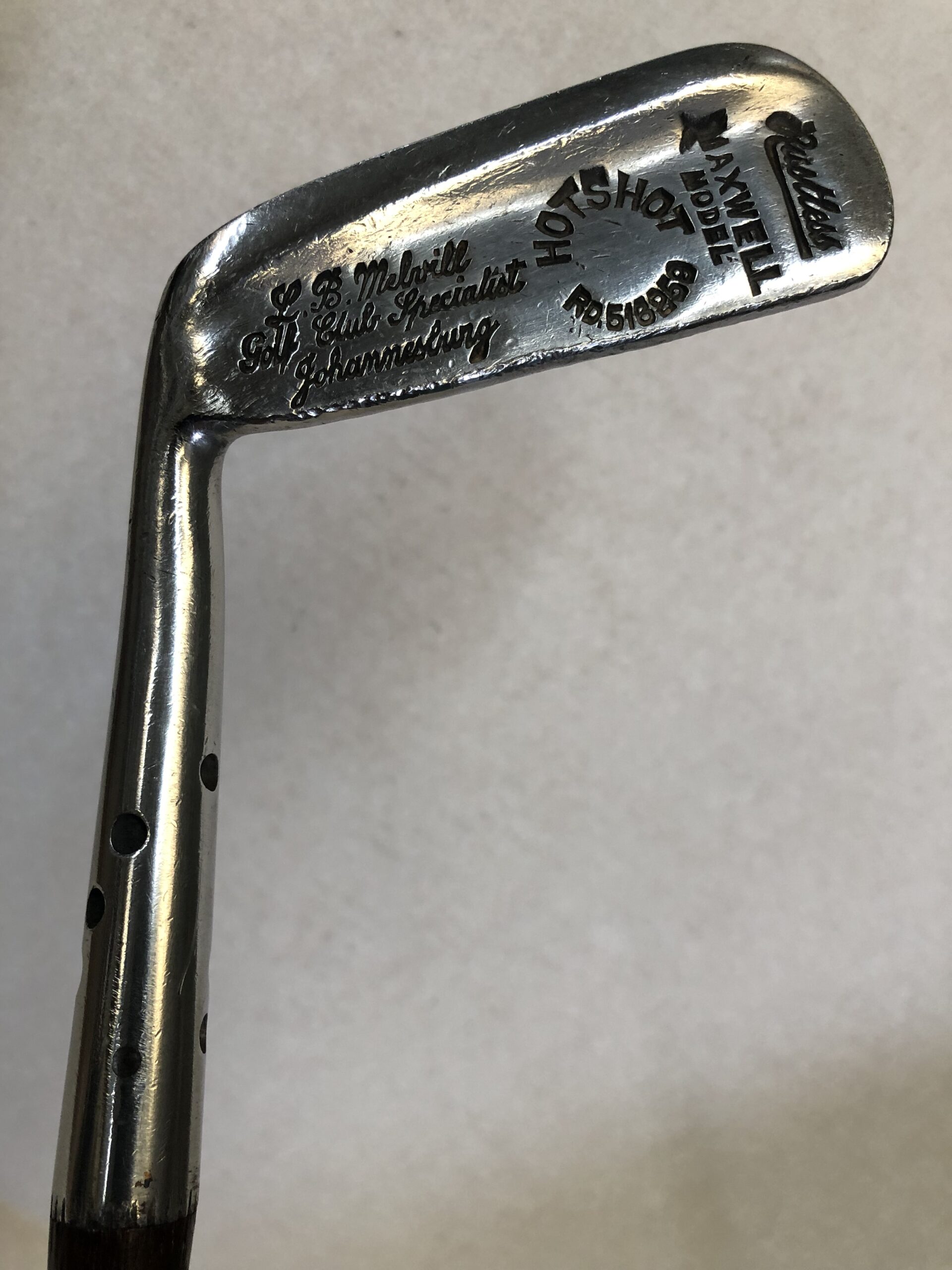 Left handed St.Andrews Golf Co. ‘Hotshot’ Putter c.1928 Golf Classics