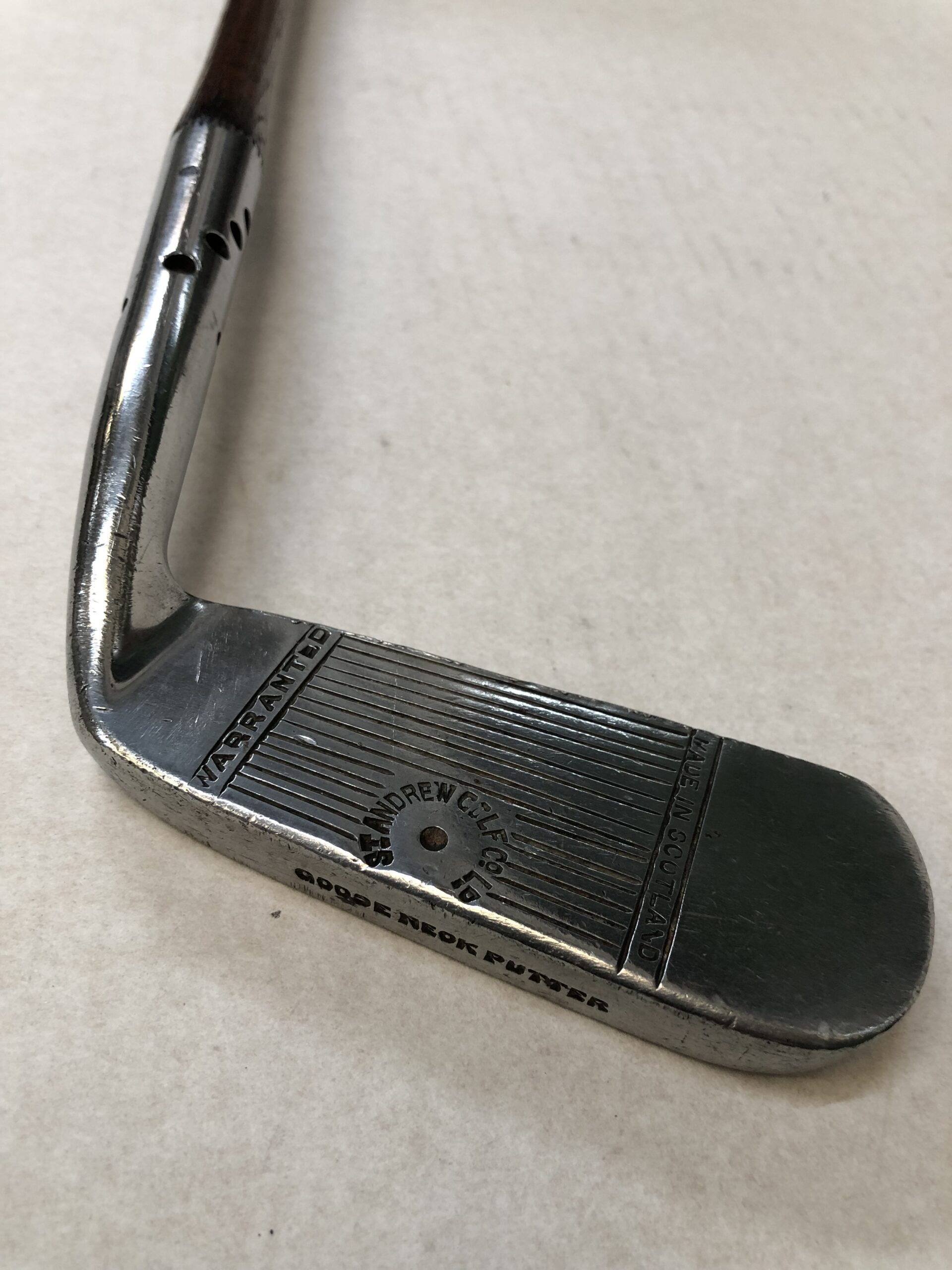 Left handed St.Andrew Golf Co. 'Hotshot' Putter c.1928