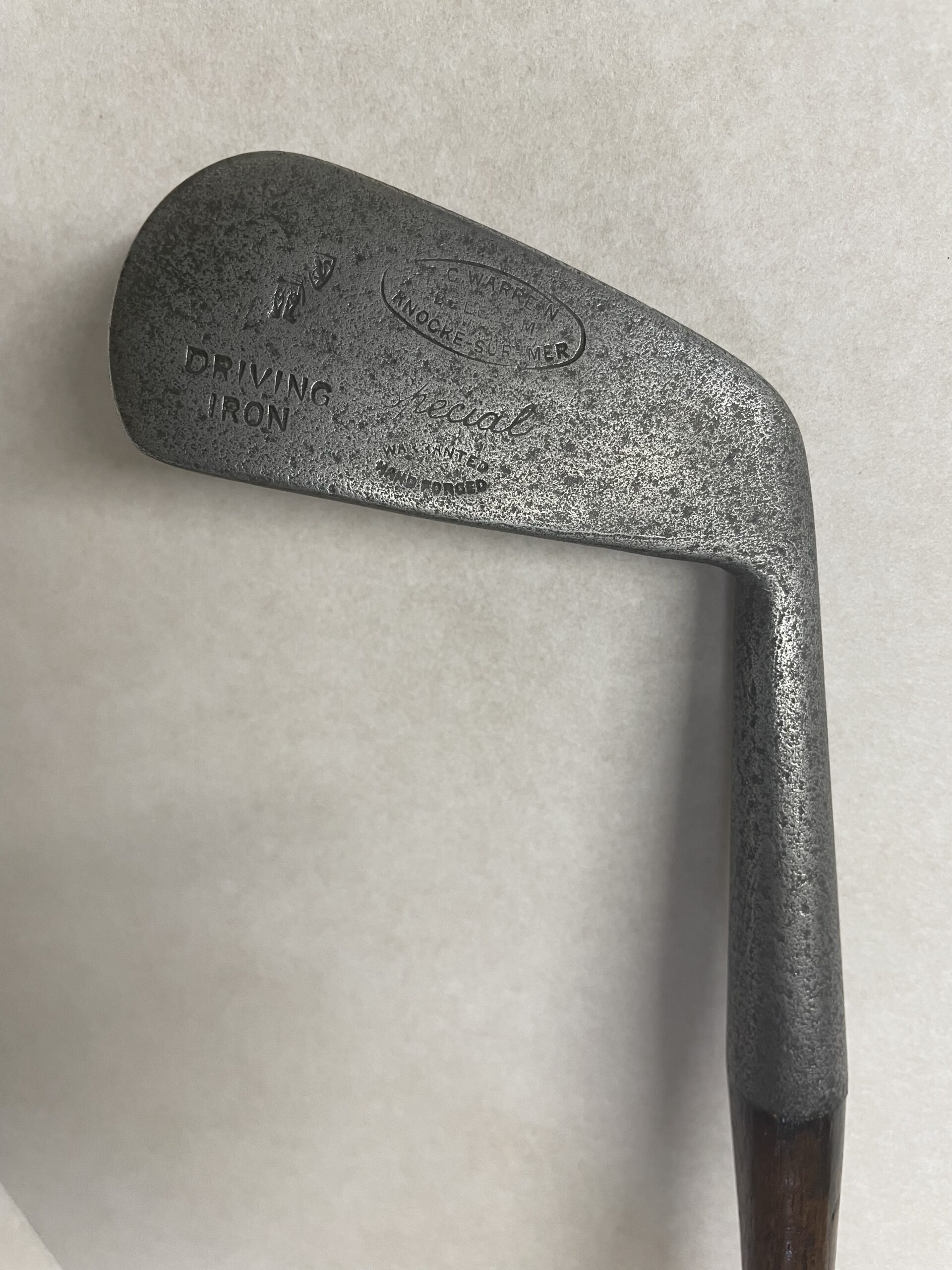 Charles Warren Royal Zoute Golf Club, Knocke-Sur-Mer, Belgium Driving Iron c.1920