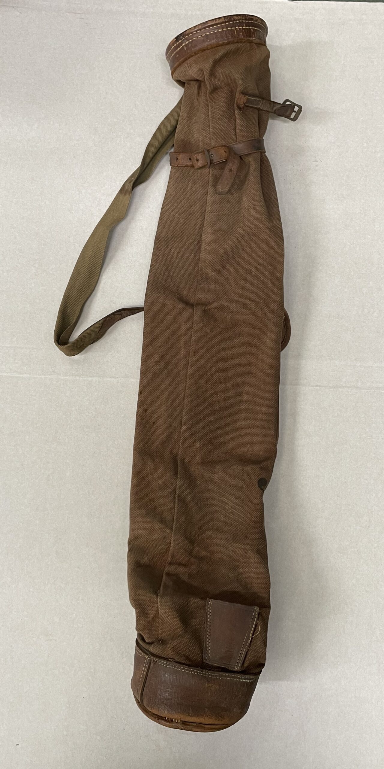 Canvas and Leather 5" Golf Bag c.1910-1920