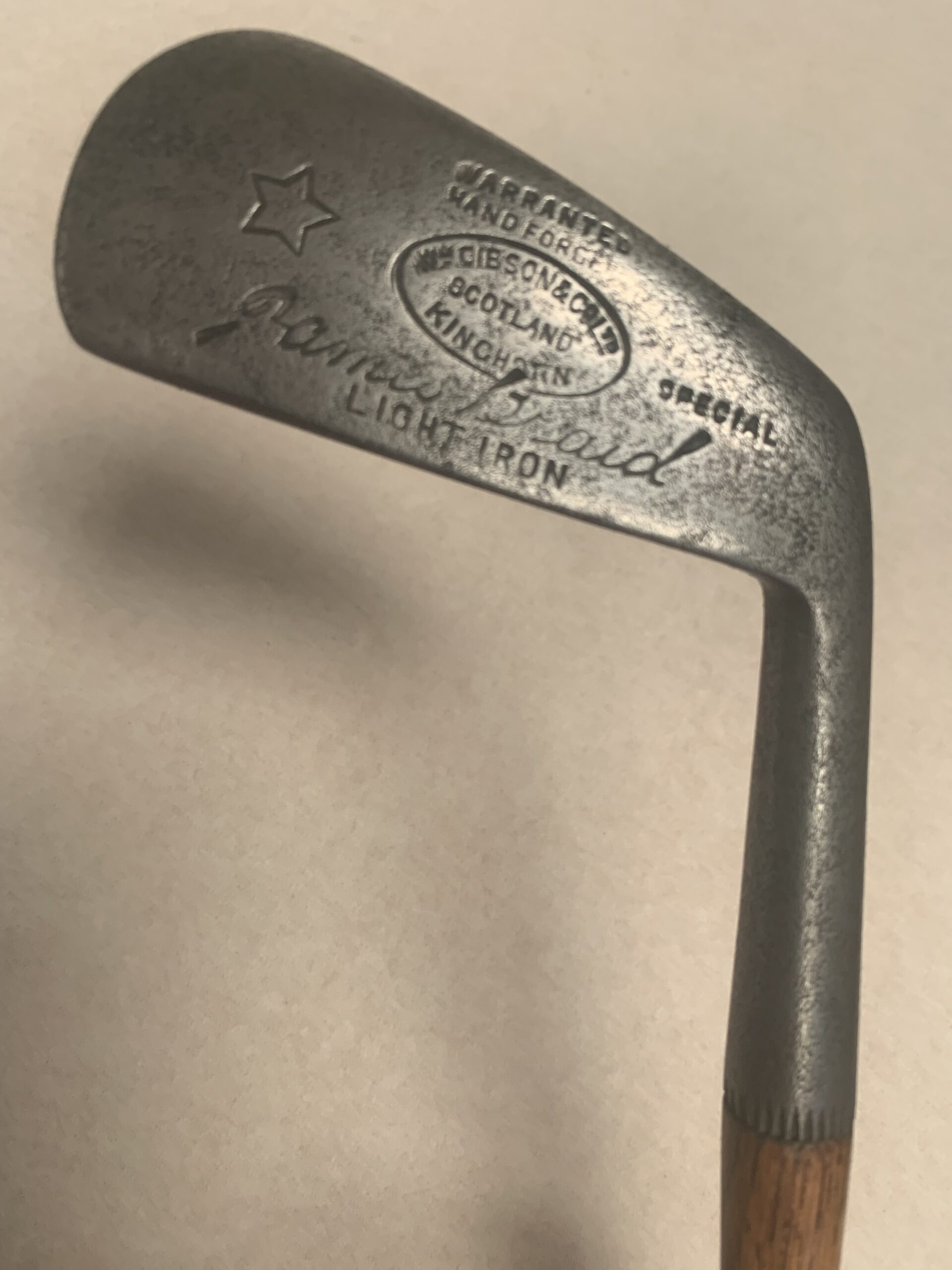 James Braid 'Autograph' model Light Iron by W. Gibson & Co., Kinghorn, Scotland