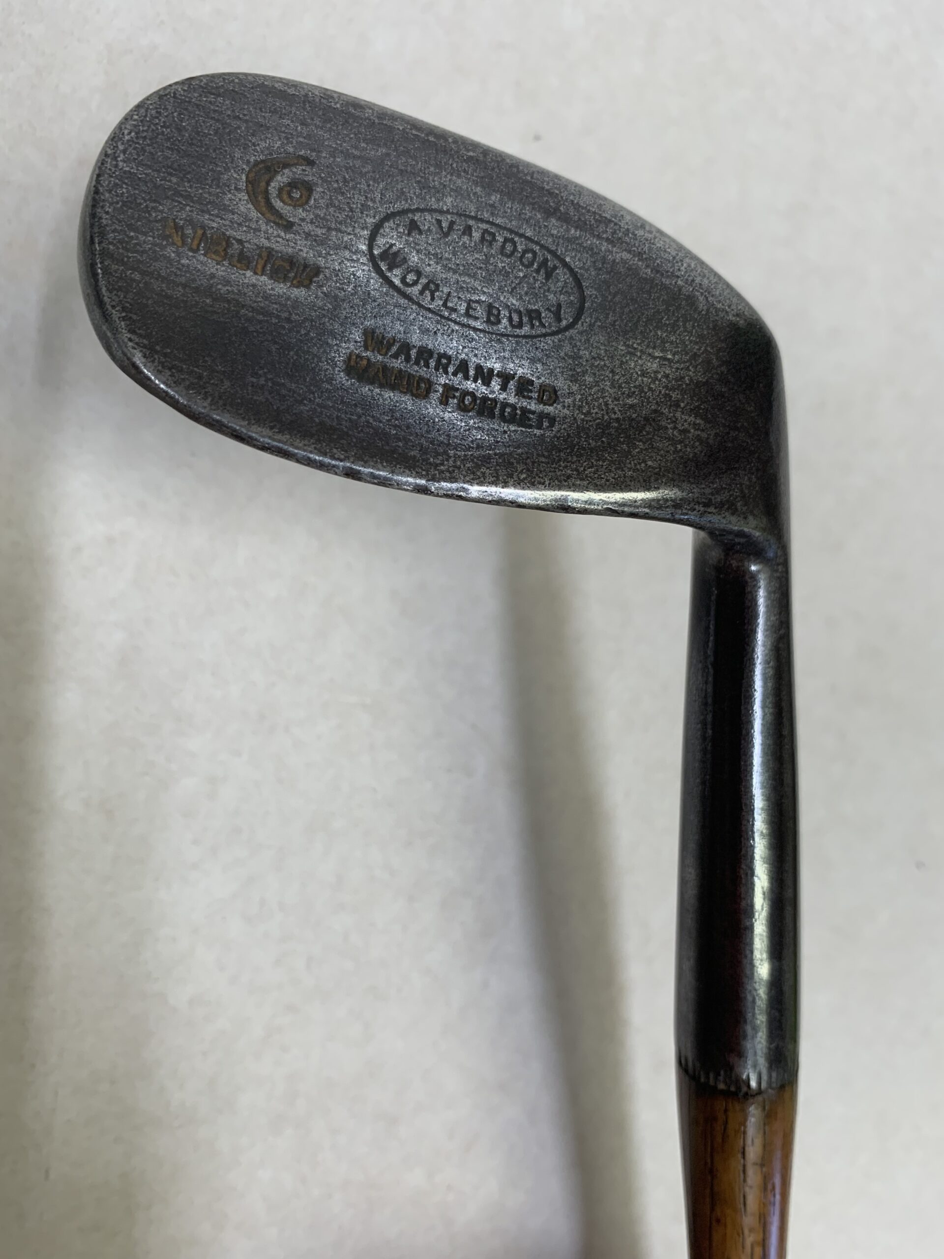 A. Vardon Worlebury Golf Club, Weston-super-mare Niblick made by James Gourlay