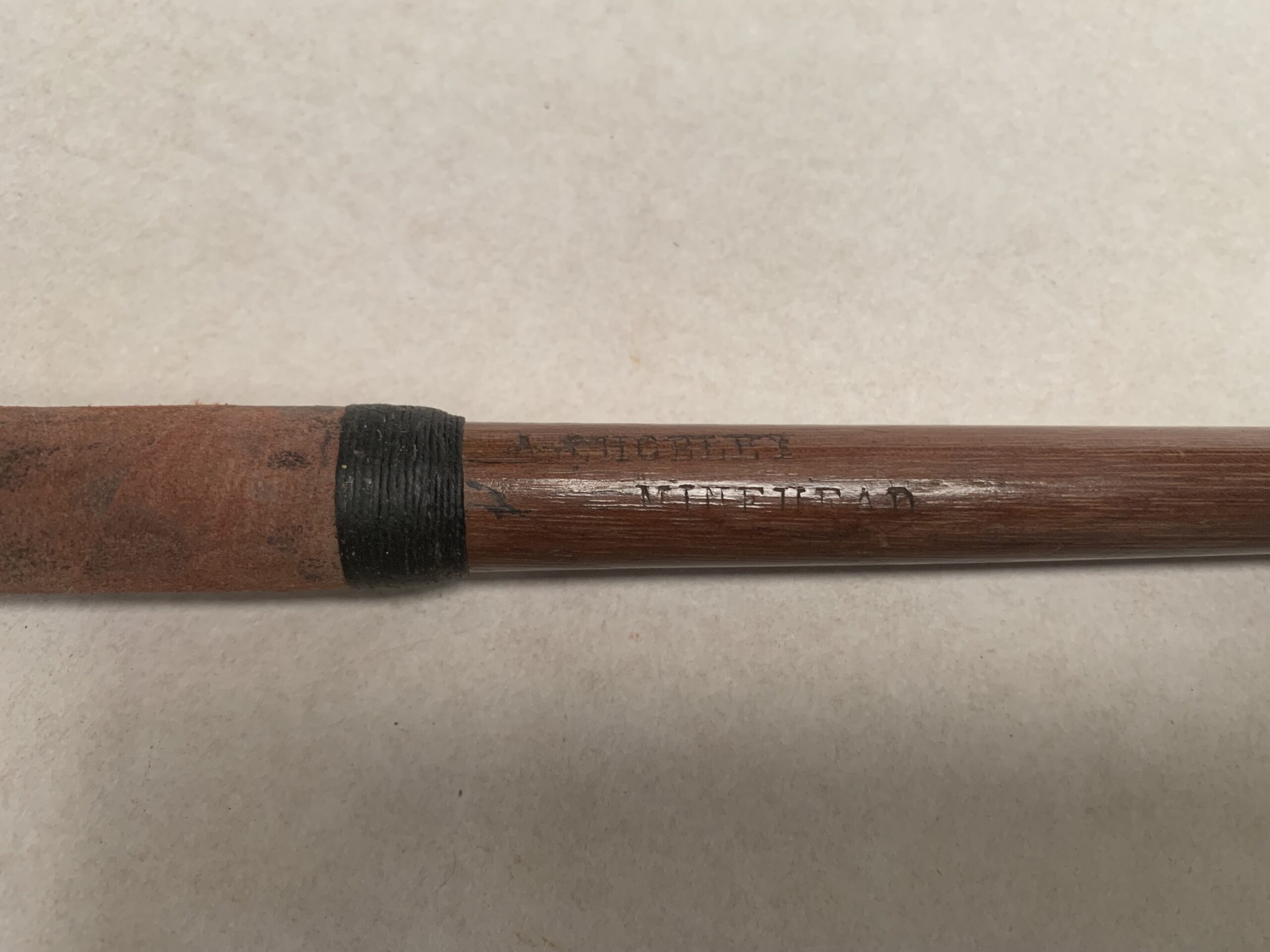 J. Herriot, Glasgow, Brass Putter , made for A.J. Hobley Minehead & West Somerset Golf Club c.1896