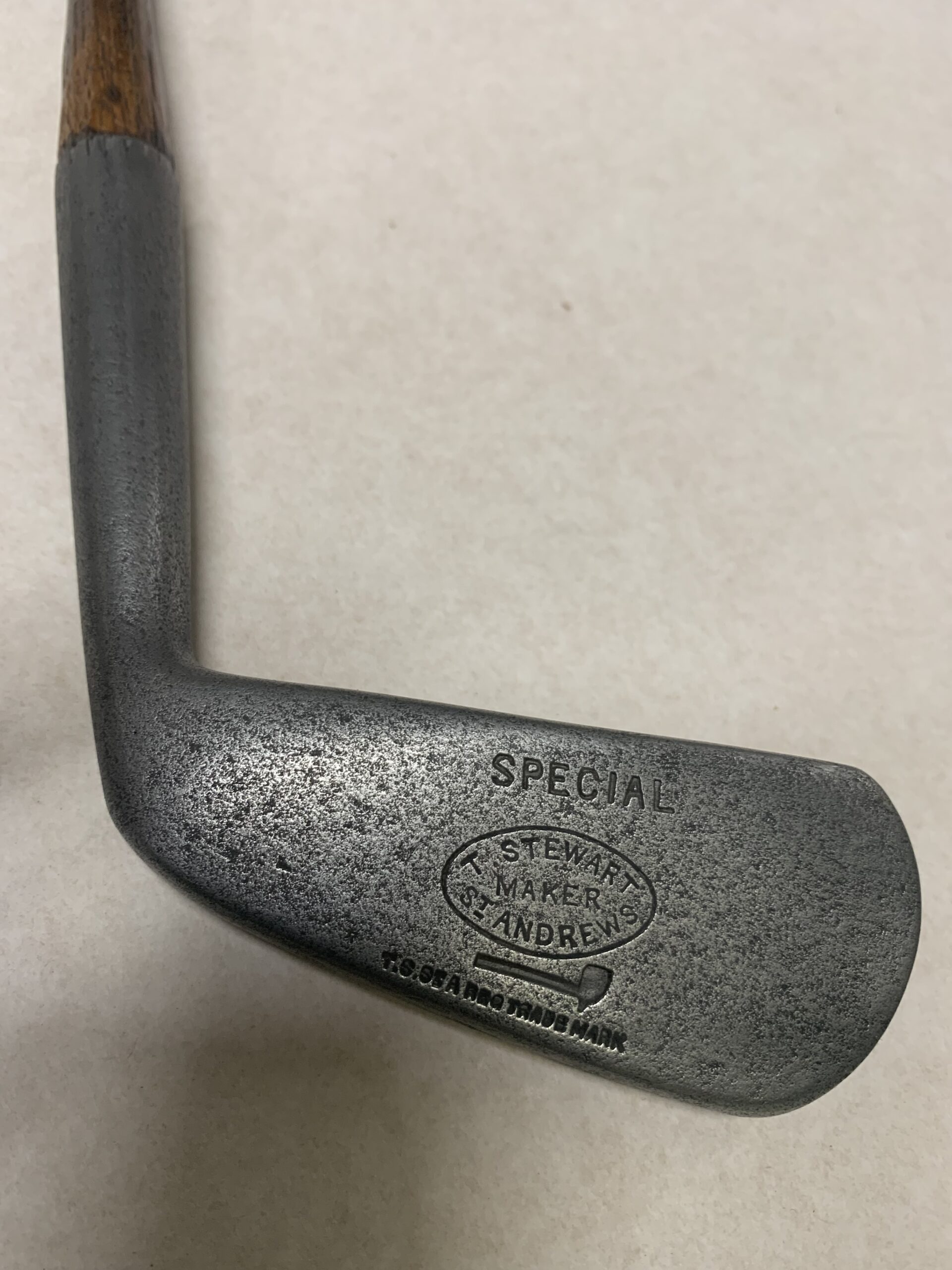 Tom Stewart, St.Andrews Smooth face Lofting iron c.1910